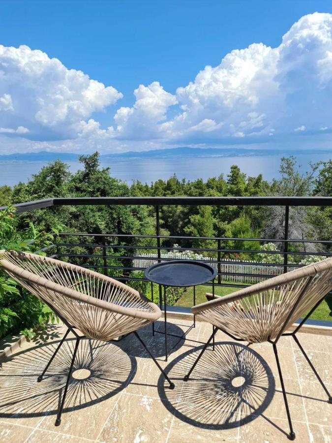 Janis Seaview Villa Néa Fókaia Exterior foto
